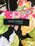 MARCIANO GUESS MULTI COLOURED FLORAL PRINT PENCIL DRESS SIZE 44 UK 12