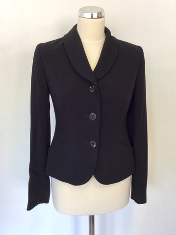 HOBBS BLACK WOOL JACKET SIZE 10