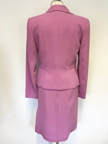 MANIGANCE PARIS PINK STRAPPY PENCIL DRESS & JACKET SPECIAL OCCASION SUIT SIZE 40 UK 12