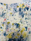 HOBBS MULTICOLOURED FLORAL PRINT SHORT SLEEVED SHIFT DRESS SIZE 14