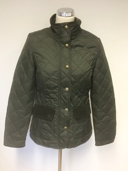 JOULES EVERGLADE DARK GREEN QUILTED JACKET SIZE 10