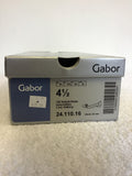 BRAND NEW GABOR NAVY BLUE SUEDE & TAN LEATHER TRIM FLAT PUMPS SIZE 4.5/37.5