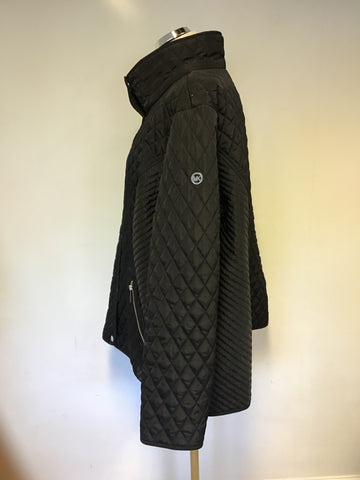 MICHAEL KORS BLACK QUILTED JACKET SIZE XXL
