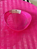 BRAND NEW NIGEL RAYMENT HOT PINK BOW & FEATHER TRIM HATINATOR