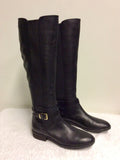 BRAND NEW VINCE CAMUTO BLACK KNEE LENGTH FLAT BOOTS SIZE 4/37