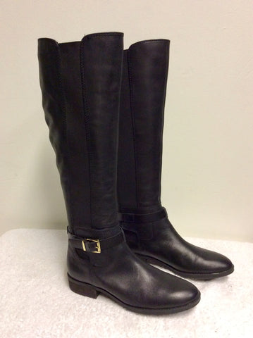 BRAND NEW VINCE CAMUTO BLACK KNEE LENGTH FLAT BOOTS SIZE 4/37