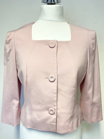 PHASE EIGHT PINK 3/4 SLEEVE SPECIAL OCCASION FITTED JACKET SIZE 14