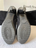 RUSSELL & BROMLEY QUICK FIRE BLACK SUEDE KNEE LENGTH HEELED BOOTS SIZE 6/39
