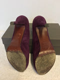 PIED A TERRE ANTON PURPLE SUEDE PLATFORM COURT SHOES SIZE 7/40
