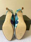 BRAND NEW HOBBS JULIET FLORAL PRINT LEATHER COURT SHOES SIZE 6/39