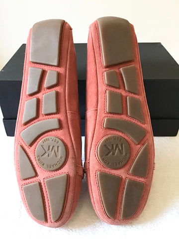BRAND NEW MICHAEL KORS CORAL SUEDE FLATS SIZE 6.5/40