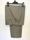 TED BAKER ELEVATED BEIGE WOOL SUIT SIZE 44 R/ 38W/ 32L