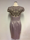 KAREN MILLEN MINK LACE TRIM SPECIAL OCCASION DRESS SIZE 12