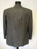 BRAND NEW CALVIN KLEIN BLACK & GREY WEAVE 100% WOOL SUIT SIZE 44R/ 36W/ 32L