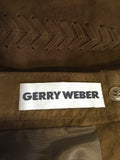 GERRY WEBER BROWN SUEDE CALF LENGTH SKIRT SIZE 16