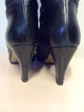 HOBBS BLACK LEATHER KNEE HIGH BOOTS SIZE 5/38