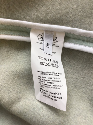 BRAND NEW ICEBERG DUCK EGG & GREY OVERSIZE WOOL BLEND TIE BELT COAT SIZE 40/ UK 12