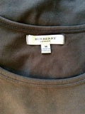 BURBERRY DARK BROWN LONG SLEEVE TOP SIZE M