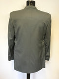 CROMBIE GREY PURE NEW WOOL SUIT SIZE 40R/ 34W/ 31L