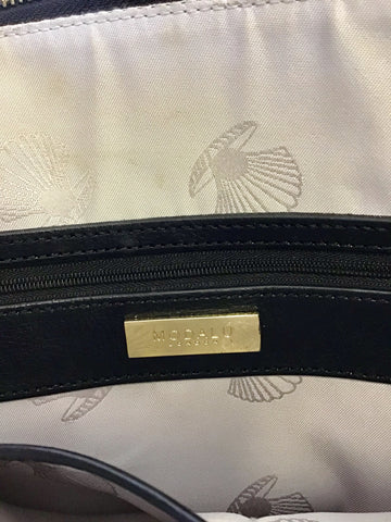 MODALU LONDON BLACK LEATHER PIPPA TOTE BAG