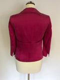 FENN WRIGHT MANSON FUSHIA PINK SILK SPECIAL OCCASION JACKET SIZE 8