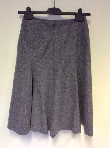 HOBBS GREY WOOL WOOL BLEND SKIRT SIZE 8