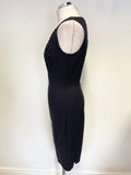 BRAND NEW MARCIANO GUESS BLACK BEAD EMBELLISHED SLEEVELESS BODYCON / PENCIL DRESS SIZE 44 UK 12