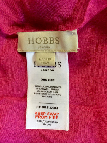 BRAND NEW HOBBS FUSHIA PINK WRAP/SCARF