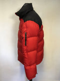 POLO BY RALPH LAUREN RED & BLACK DOWN FILLED PADDED JACKET SIZE M