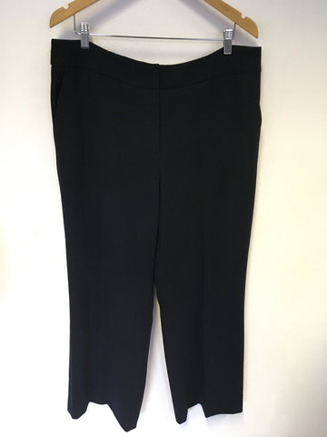 HOBBS BLACK TAILORED TROUSERS SIZE 16