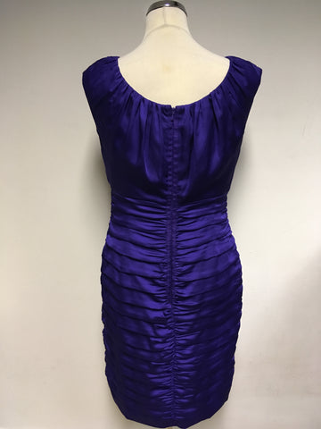 COAST PURPLE PLEATED SPECIAL OCCASION DRESS SIZE 14