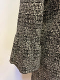 HOBBS BLACK & WHITE PRINT 3/4 BELL SLEEVE SHIFT DRESS SIZE 10