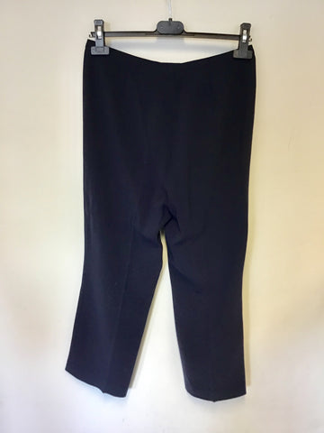 BASLER NAVY BLUE ANKLE GRAZER TROUSERS SIZE 12