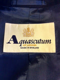 AQUASCUTUM BLACK WOOL BLAZER JACKET SIZE 10