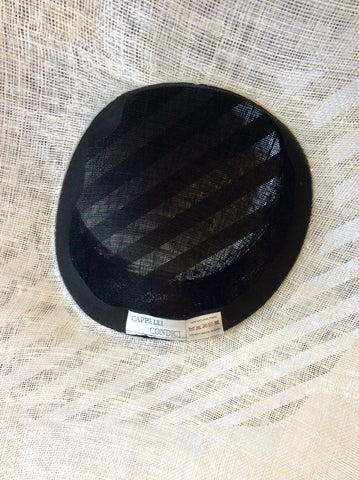 CAPPELLI CONDICI NATURAL & BLACK WIDE BRIM FORMAL HAT