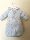 RALPH LAUREN PALE BLUE DOWN FILLED SNOWSUIT/ BUNTING AGE 6 MONTHS