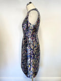 LK BENNETT SUSAN MULTI COLOURED DITSY PRINT SPECIAL OCCASION DRESS SIZE 12