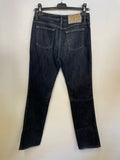 DAKS DARK BLUE DENIM STRAIGHT LEG JEANS SIZE 8