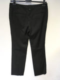 TED BAKER BLACK WOOL BLEND TROUSERS SIZE 3 UK 14