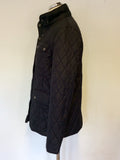 FERAUD BLACK QUILTED JACKET SIZE 14