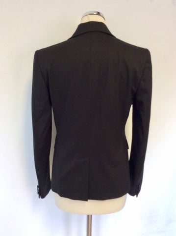 MULBERRY BLACK WOOL SUIT JACKET SIZE 8