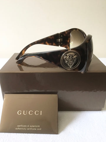 GUCCI 3027/S HAVANA TORTOISE BROWN FRAME WITH DARK GREY GRADIENT LENS SUNGLASSES
