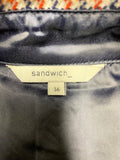 SANDWICH CHECK COLLARED LONG SLEEVED SHIRT DRESS / OVER SHIRT SIZE 36 UK 10