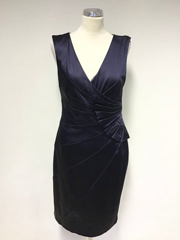 PHASE EIGHT NAVY BLUE SPECIAL OCCASION SLEEVELESS PENCIL DRESS SIZE 14