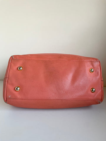 MULBERRY BRYMORE CORAL LEATHER LARGE TOTE/ SHOULDER BAG