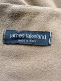 JAMES LAKELAND TAN 3/4 LENGTH SLEEVE PENCIL DRESS SIZE 10
