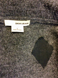 DKNY JEANS GREY WOOL JACKET SIZE L