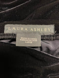 LAURA ASHLEY BLACK VELVET LONG SKIRT SIZE L