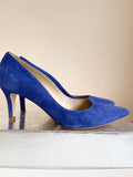 HOBBS ROYAL BLUE SUEDE  HEELED COURT SHOES SIZE 7/40