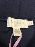 BRAND NEW TED BAKER NAVY BLUE LIZEEB LACE TRIM JOGGERS SIZE 2 UK 10/12